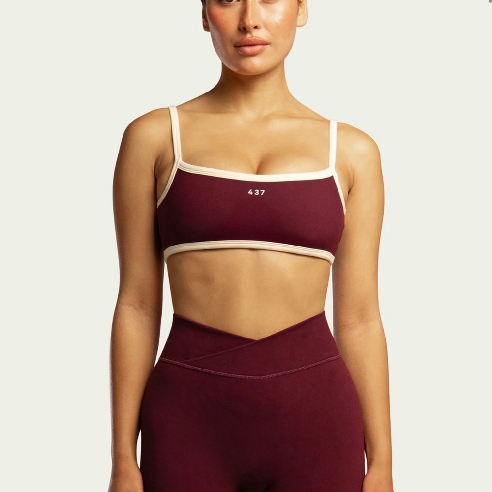 437 Micro Bra & V Leggings - Black Cherry